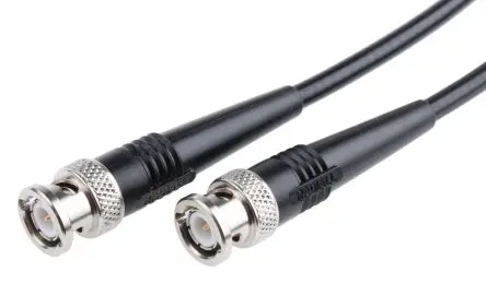 Produktfoto 1 von Radiall Cable Assembly Koaxialkabel Stecker, 50 Ω Stecker, 1 m, BNC / BNC, Schwarz
