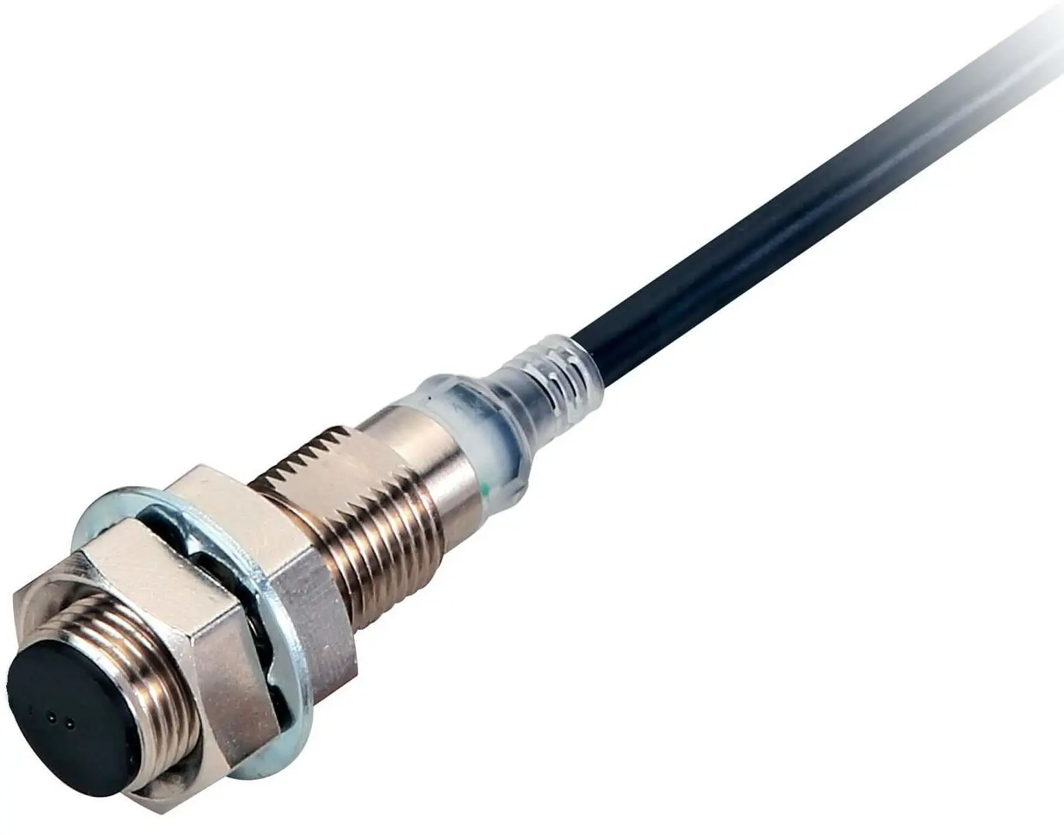Produktfoto 1 von Omron M12 Näherungssensor Induktiv, Gewinderohr 7 mm 2-Draht 10 → 30 VDC / 3 → 100 mA NO, IP67, IP67G,