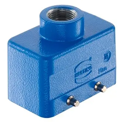Produktfoto 1 von HARTING Han Ex Haube Doppelter Hebel 2, Kabel 10B Haube für obere Kabeleinführung, IP65