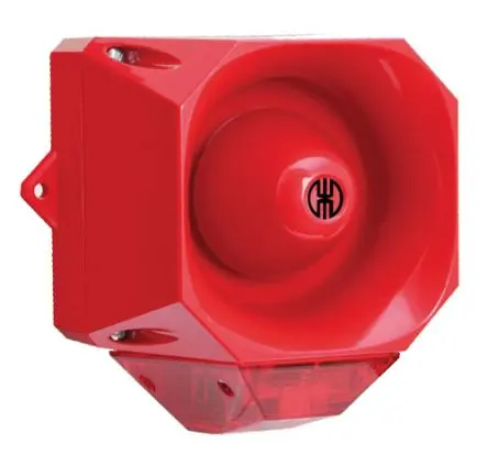Produktfoto 1 von Werma 441 Xenon, Filament/Warnsummer-Licht Beacon-Sounder-Kombination 60V Rot IP65 Wand / 92 dB 105 dB @ 1m