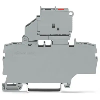 Produktfoto 1 von WAGO TOPJOB S Abgesicherter Anschlussklemmenblock 1 Grau, 2.5mm², 30V Einsteck-Anschluss Abgesichert IECEx/ATEX/CSA