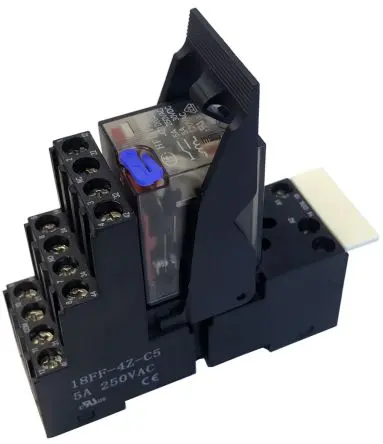 Produktfoto 1 von Hongfa Europe GMBH 4RM Interface Relais 12V dc, 4-poliger Schließer DIN-Hutschiene 5A