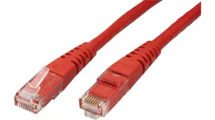 Produktfoto 1 von Roline 21.15 UTP-Patchkabel, 5 m, Rot, A RJ45, B RJ45 UTP, Polyvinylchlorid