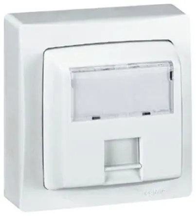 Produktfoto 1 von Legrand 5e UTP Socket Telefondose Weiß, Oberfläche