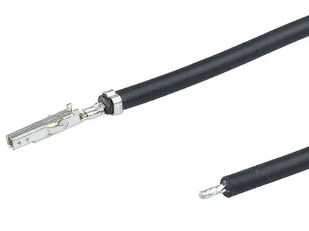 Produktfoto 1 von Molex Mini-Fit 226197 Vorgecrimpter Anschluss Anschlusslitze, Schwarz, 450 mm