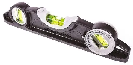 Produktfoto 1 von Stanley Wasserwaage, Typ Torpedo, 250 mm, Rahmen Aluminium, 3 Libelle/n Wasserdicht/Wasserbeständig Magnetisch, ±0.5