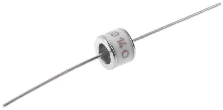 Produktfoto 1 von TDK EHV Gasentladungsröhre, 2-Elektroden Ableiter, 5 kA, 230 V dc, Impuls 600V, 90 °C, Axial
