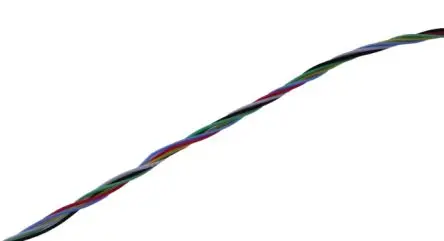 Produktfoto 1 von MICROWIRES TWJ Twisted-Pair-Kabel, 3-paarig 0.05 mm² 100 m Perfluoralkoxyalkan isoliert Grau