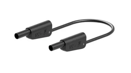 Produktfoto 1 von Staubli Messleitung 32A Stecker / Stecker, Schwarz Polyvinylchlorid-isoliert 100 cm, 1000V, 600 V