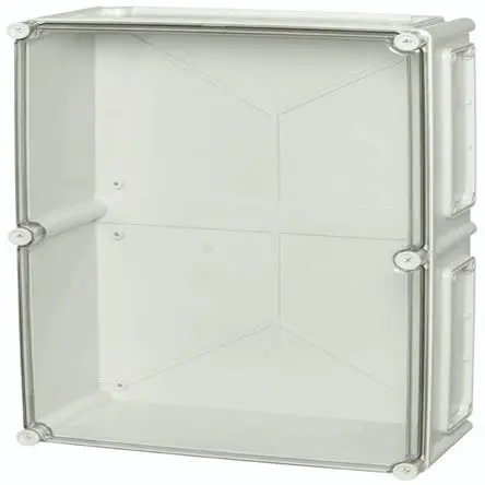 Produktfoto 1 von Fibox EKUN; Universalgehäuse; Polycarbonat; Grau Geflanscht; IK08 IP66, IP67 Breite 380 mm Höhe 560 mm Länge 180 mm