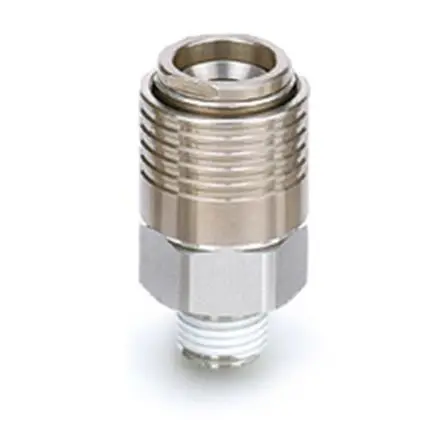 Produktfoto 1 von SMC Pneumatische Schnellsteckkupplung, Edelstahl R 1/8 in Male Stecker, R, Gerader Anschluss