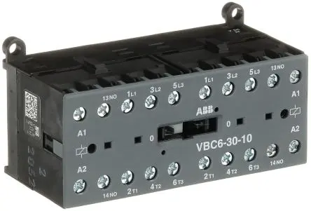 Produktfoto 1 von ABB VB Schütz 24V dc-Spule, 3-polig / 20 A 24V 4 kW 3 Schließer Umkehrend 1-Hilfskontakte