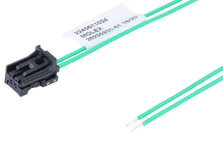 Produktfoto 1 von Molex 2 224051 Kabel-Platine-Kabelkomponente Mini50 2 / Anschlusslitze Buchse / Stecker, 150 mm