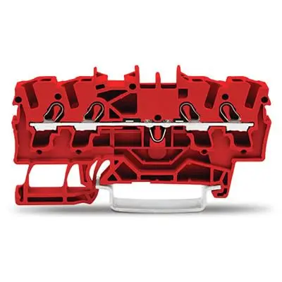 Produktfoto 1 von WAGO TOPJOB S Anschlussklemmenblock DIN-Schiene 1 Rot, 2.5mm², 600V Einsteck-Anschluss IECEx/ATEX/CSA