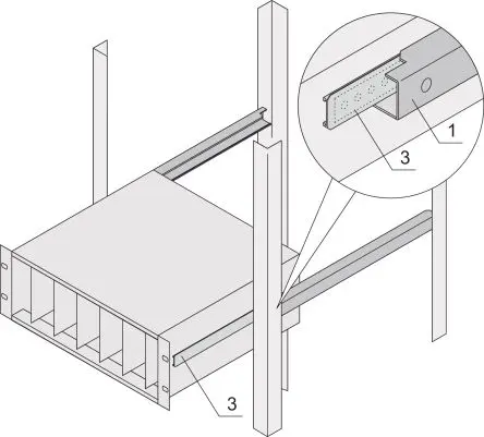 Produktfoto 1 von nVent SCHROFF Adapter Alu, für Baugruppenträger 24562 475 mm