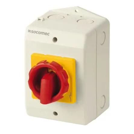 Produktfoto 1 von Socomec 2115 Trennschalter 3-polig 9.5 W Rot, Gelb IP65