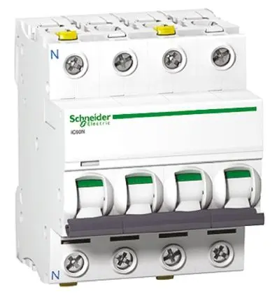 Schneider Electric iC60H Miniaturüberlastschalter Typ B, Pol 4-polig 63A 12V, 133 V, 220 V, 240 V, 380 V, 415 V, 440 V,