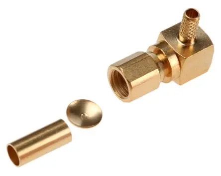 Produktfoto 1 von Radiall SMC Buchse Koaxialsteckverbinder SMC-Steckverbinder, Kabel, für RG-316, RG188, RG187, RG179-Kabel, 50 Ω