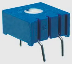 Bourns 3386 1-Gang Durchsteckmontage Trimm-Potentiometer, Einstellung von oben, 2 kΩ, 10 %, 0.5 W, Stift, L. 9.53 mm