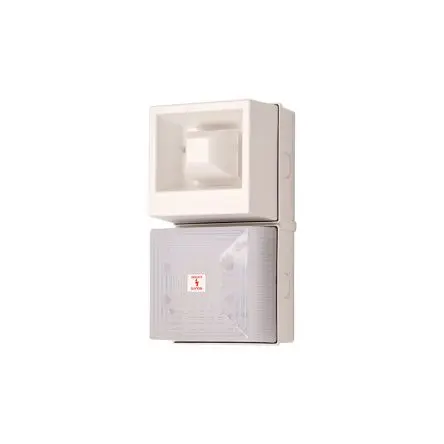 Produktfoto 1 von Clifford & Snell YL40, Filament/Warnsummer-Licht Beacon-Sounder-Kombination 24V dc Matt IP65 Wand / 108 dB 108 dB @ 1m