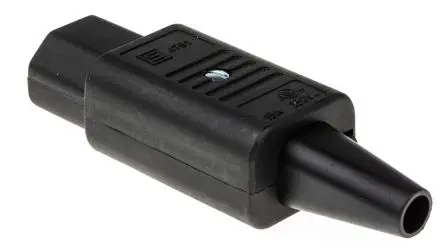 Produktfoto 1 von Schurter 4781 IEC-Steckverbinder C15 250V, Gerade Stecker, Kabel 10A