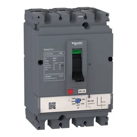 Schneider Electric Easypact EasyPact Elektronischer Schutzschalter 415V, 100A Steckmontage 50 kA L. 161 mm x 105mm