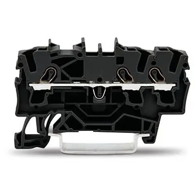Produktfoto 1 von WAGO TOPJOB S Anschlussklemmenblock DIN-Schiene 1 Schwarz, 2.5mm², 600V Zugfederklemme ATEX, EAC Ex, IECEx