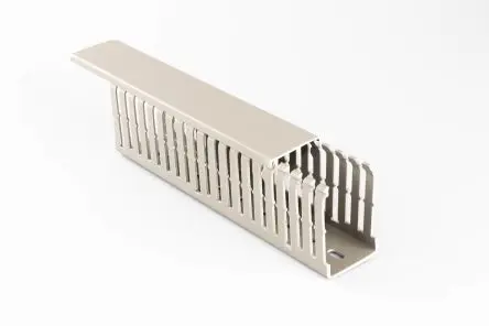 Produktfoto 1 von Betaduct 1047 Grau, 50mm x 100 mm Polyvinylchlorid, Länge 2 m, Seitenwand Offen