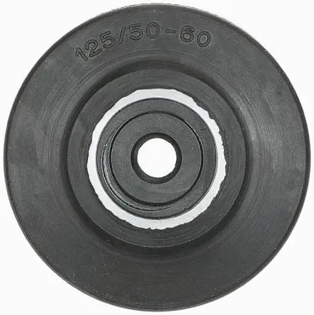 Produktfoto 1 von LAG Rollwagenrolle Silber, Schwarz, Mat. Gummi, 150 kg Ø 100 mm, B. 40 mm