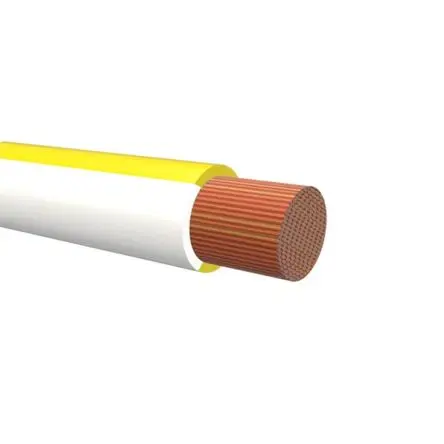 Produktfoto 1 von NEMIQ 50994 Schaltdraht 1.5 mm² 100 m Gelb, Weiß Ø 2.4 mm 1 Litzen Polyvinylchlorid