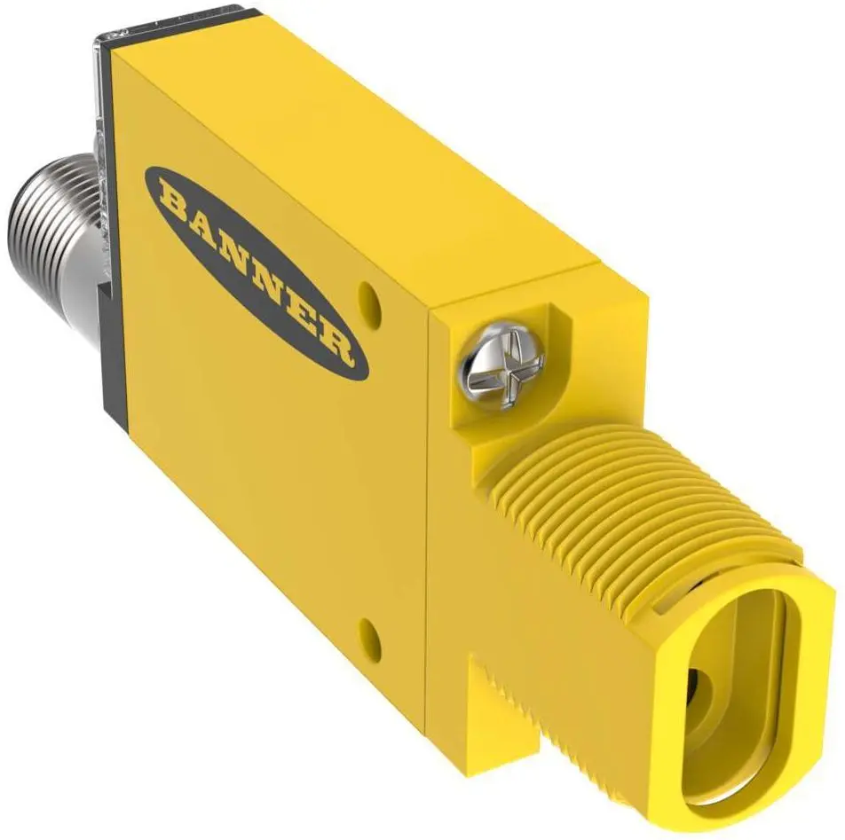 Produktfoto 1 von Banner Rechteckig Verstärker für fotoelektrischen Sensor, Dagegen, Solid State AC-Schalter Ausgang, Anschlusskabel