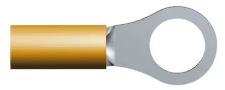 TE Connectivity DG STRATO-THERM Ringkabelschuh, Unisoliert 22 AWG, Orange, 16 AWG max.AWG, M3.5