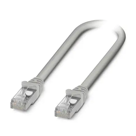Produktfoto 1 von Phoenix Contact Cat.5 Ethernet-Kabel, 10 m, Grau 8 S/UTP Geschirmt, Aussen ø 5.7 mm Außen-ø , Raucharm halogenfrei