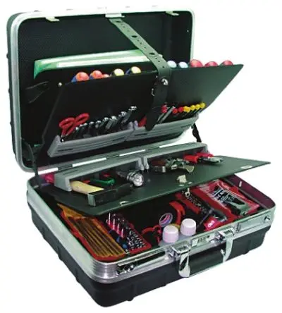Produktfoto 1 von RS PRO Elektromechanik-Set Werkzeugsatz, Tasche 48-teilig