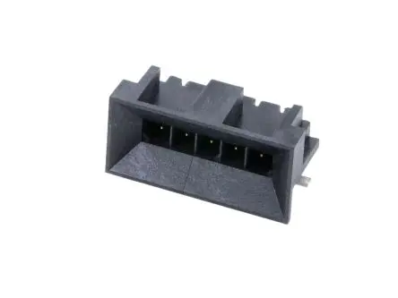 Produktfoto 1 von Molex 46622 Leiterplattenleiste gewinkelt, 5-polig / 1-reihig, Raster 3 mm Raster Oberfläche, Kabel-Platine, Ummantelt