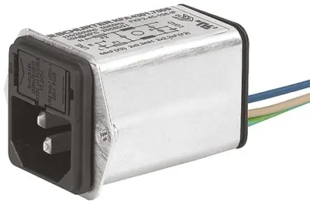 Schurter 4A C14 IEC-Steckverbinder Stecker 5 x 20 mm Sicherung, 250V ac, Schraubanschlussklemme Schnellverbindung