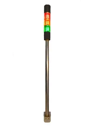Produktfoto 1 von RS PRO LED Signalturm Keine Summer-Komponente 3-stufig Linse Rot, Grün, Gelb 24V ac/dc Dauer Schraubanschlussklemme 165