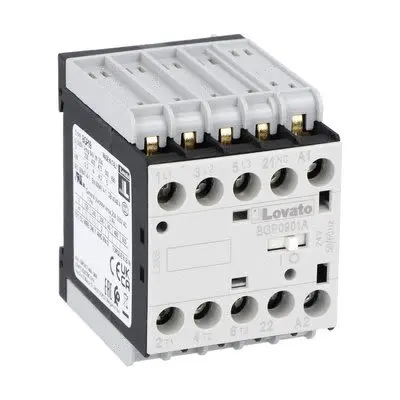 Produktfoto 1 von Lovato BGP09 Schütz 48V ac-Spule, 3-polig, 690V / 9 A 22 kW 1 Öffner Gerade 1-Hilfskontakte