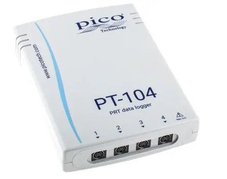 Produktfoto 1 von Pico Technology PT-104 Universal Temperatur, Widerstand Datenprotokolliergerät, Ethernet, USB, 0 °C 4-Kanal → 70 °C