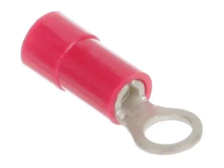 Molex 19070 Ringkabelschuh, Isoliert 22 AWG, Polyvinylchlorid, Rot, 18 AWG max.AWG, aussen ø 6 mm, innen ø 3.71 mm, M3.5