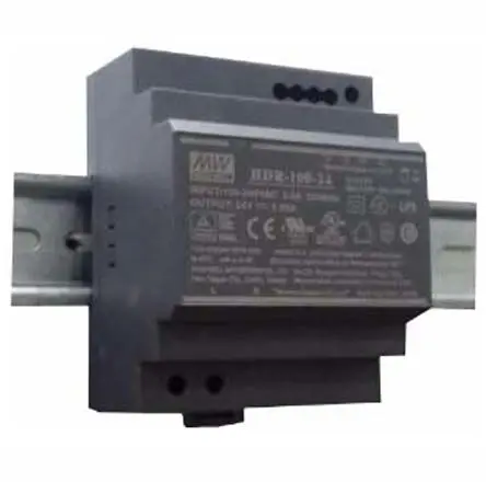 Produktfoto 1 von MEAN WELL Ultra Slim DIN-Schienen Netzteil Geschalteter Modus 370 V dc, 264V ac Wechselstrom/Gleichstrom / 6.5 A 15V dc