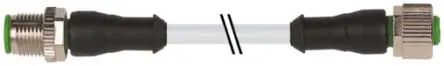 Produktfoto 1 von Murrelektronik Limited 7000, 4-polig Sensor-Betätigungselementkabel, Gerade Stecker 4 / Gerade Buchse, Länge 2 m