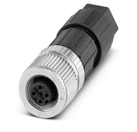 Produktfoto 1 von Phoenix Contact SACC 15 M12 Rundsteckverbinder Stecker 4-polig Buchse 4A Kabel IP65, IP67