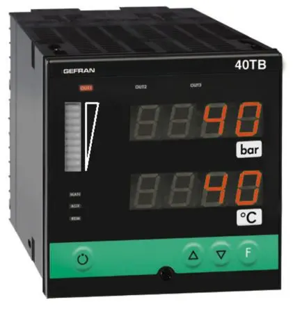 Gefran LED Digitales Multifunktionsmessgerät für Druck, Temperatur H 92 mm B 92 mm 3-Stellen T. 113 mm 13 mm Ziffernhöhe