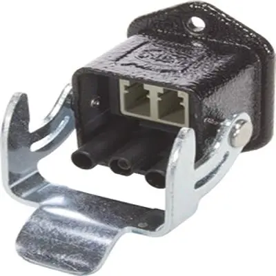 Produktfoto 1 von HARTING Han 3A Anschluss, LC Duplex, Multimodus, Duplex, OM1, LC, Schwarz