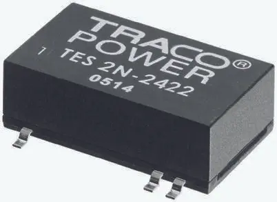 Produktfoto 1 von TRACOPOWER TES 2N DC/DC Konverter, 5V dc OUT 400 mA Oberfläche 36V dc 1.5 kV dc 2 W -40 °C 85 °C