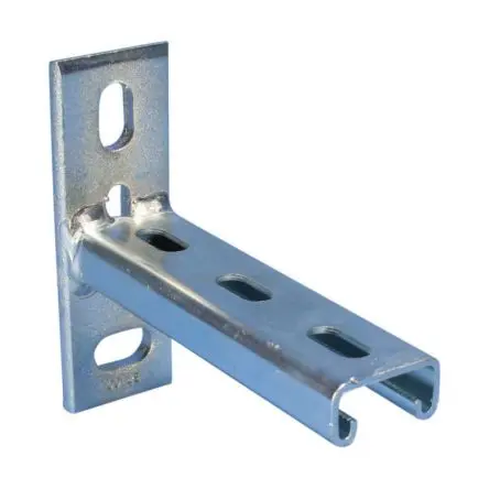 Produktfoto 1 von nVent CADDY Stahl DIN-Hutschiene Geschlitzt, H. 125 mm B. 45mm, L. 450 mm