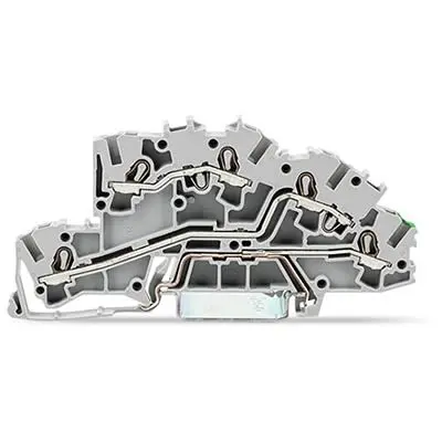 Produktfoto 1 von WAGO TOPJOB S Mehrstufiger Anschlussklemmenblock 3 Grau, 2.5mm², 400V Zugfederklemme