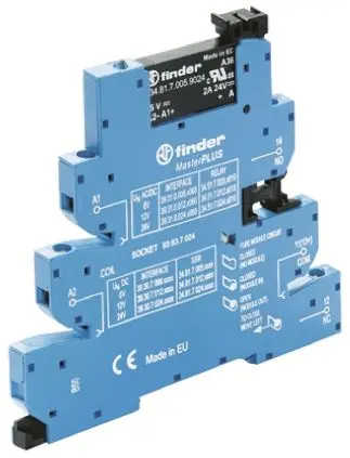 Produktfoto 1 von Finder 39 Halbleiter-Interfacerelais 250 V ac, 400V dc DIN-Hutschiene Schraube