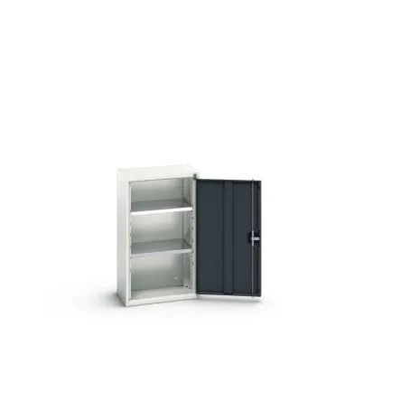 Produktfoto 1 von Bott Schrank Typ Wandschrank 1 Tür/en 2 Regal/e 0 Schublade/n 900 mm 525mm Abschließbar 350 mm Stahlblech